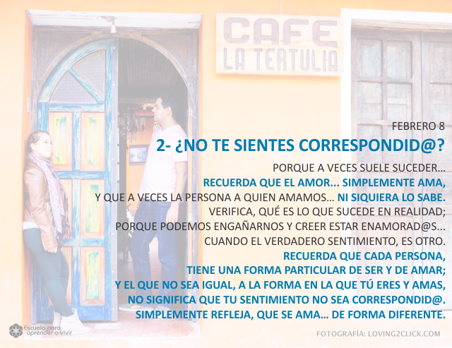2- ¿No te sientes correspondid@?
